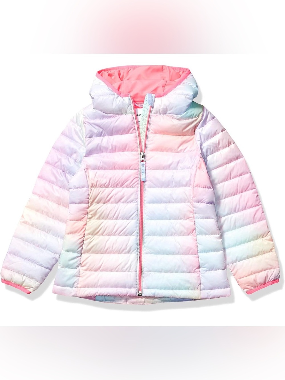 Amazon Essentials Girls Toddlers' Lightweight Water-Resistant Jacket Pink Ombré